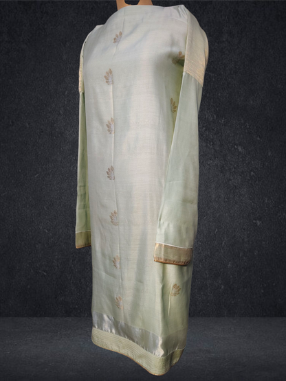Semi Stitched Chanderi kurta