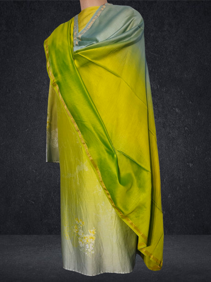 Semi Stitched Chanderi Casual Suitset VISHAL KAPUR