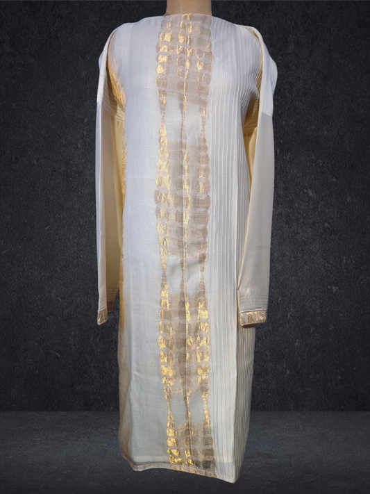 Semi Stitched chanderi kurta VISHAL KAPUR