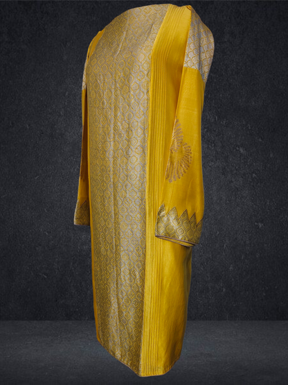 Semi Stitched Formal chanderi Kurta