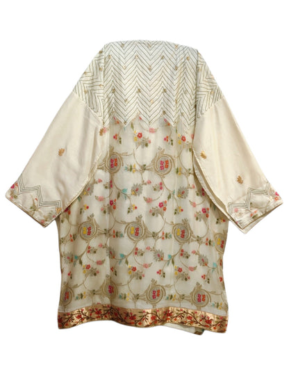 Semi Stitched Chanderi Formal Suitset