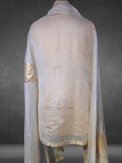 Chanderi Zari Woven Dupatta