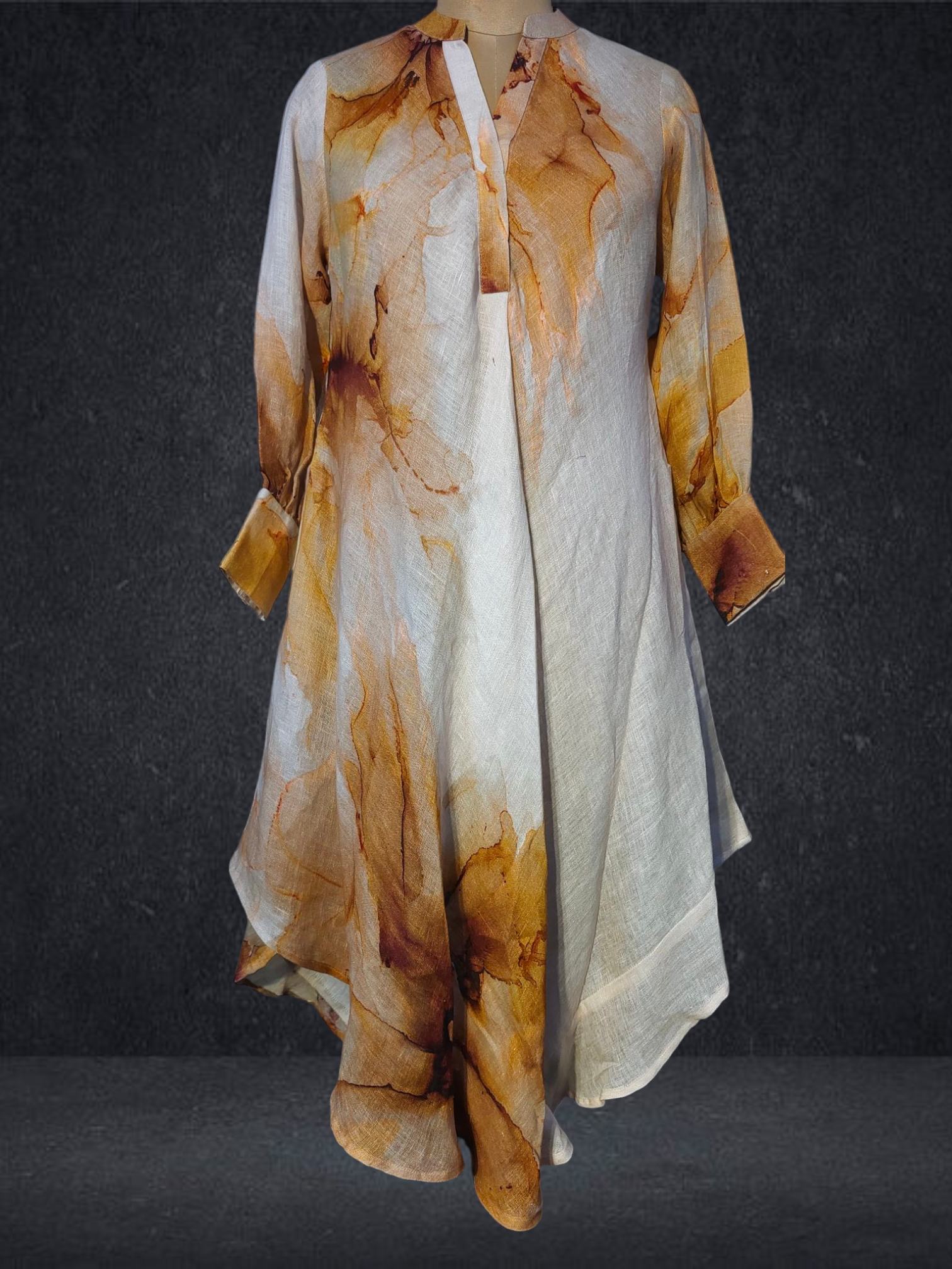 Stitched Digital Printed Long Dress VISHAL KAPUR STUDIO