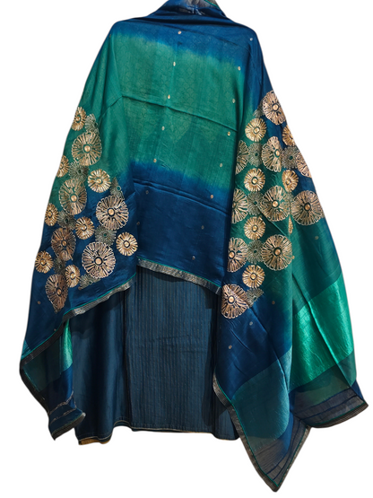 Semi Stitched Formal chanderi Suitset
