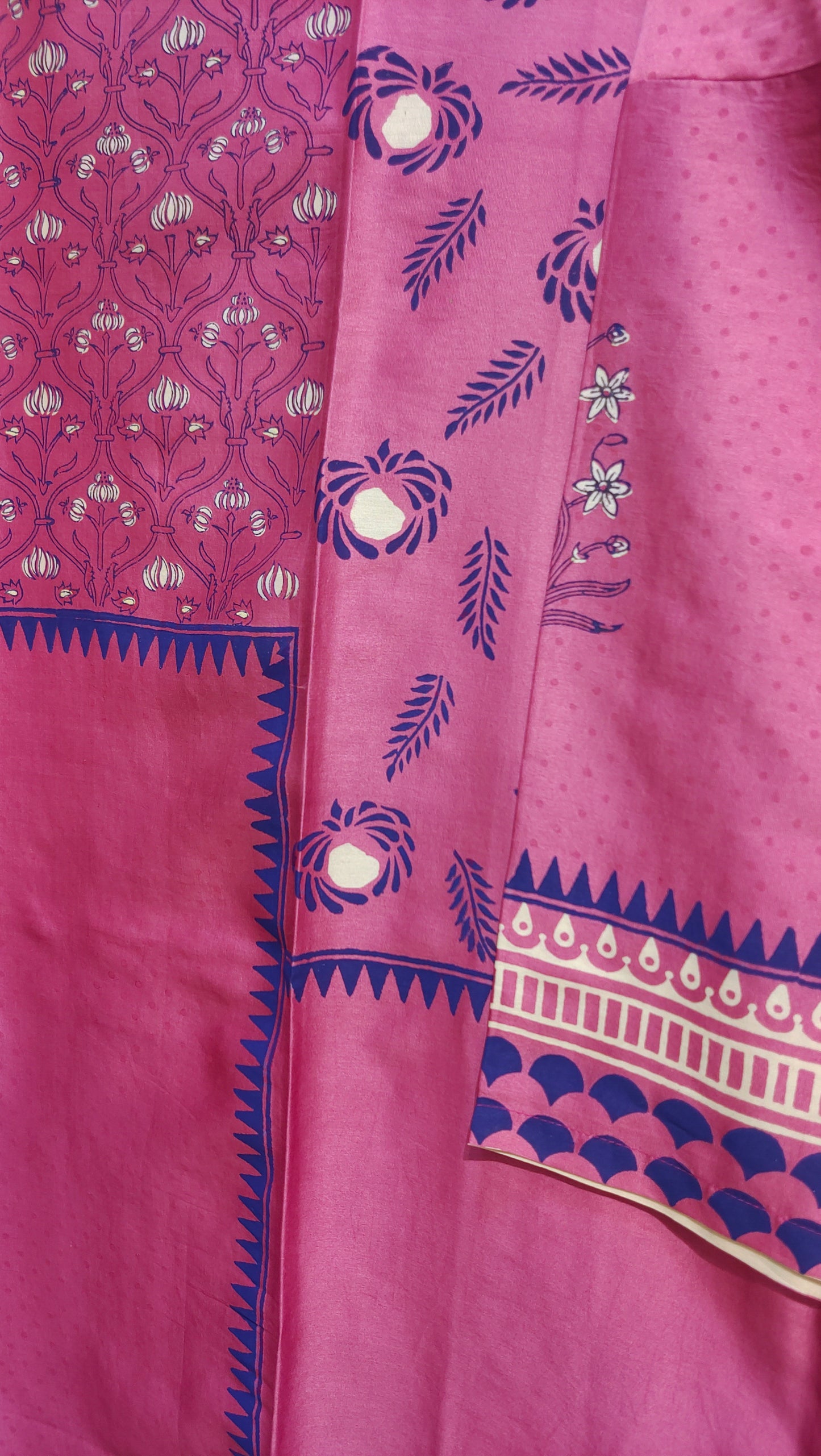 Semi Stitched Chanderi Casual kurta
