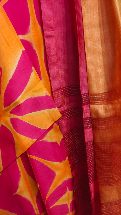 Semi Stitched Chanderi Formal Suitset