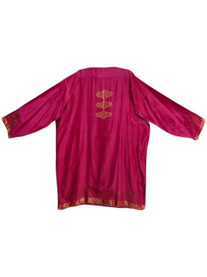 Semi Stitched Chanderi Formal Suitset