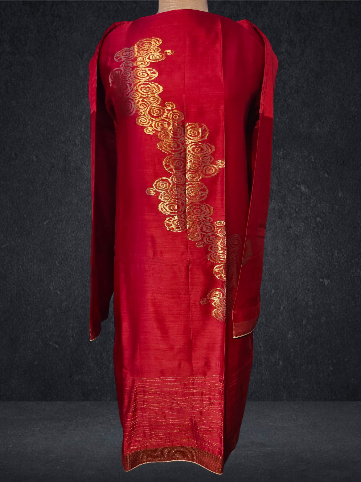 Semi Stitched Chanderi kurta VISHAL KAPUR