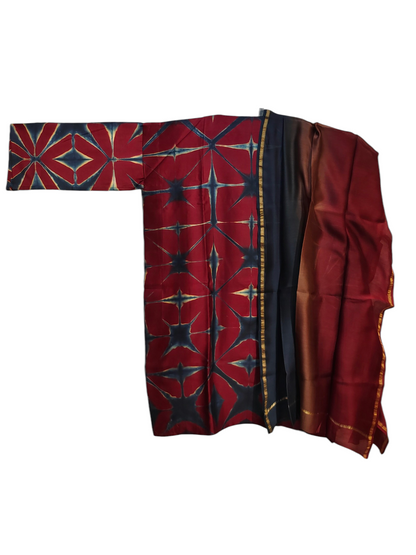 Semi Stitched Chanderi Casual Suitset