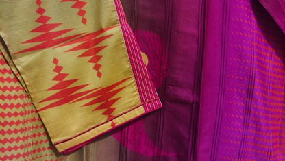 Semi Stitched printed chanderi Tunic