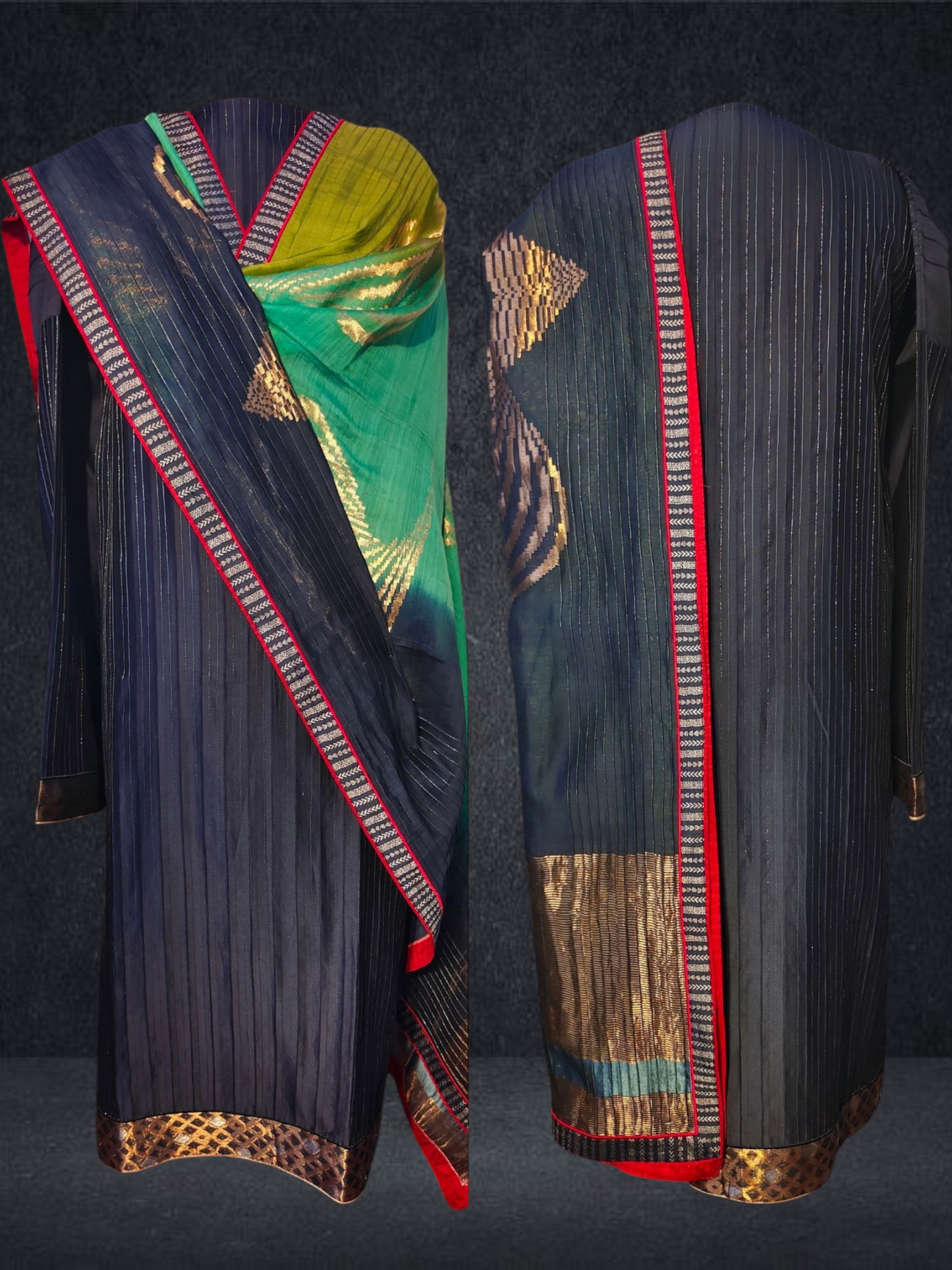 Semi Stitched Formal chanderi Suitset