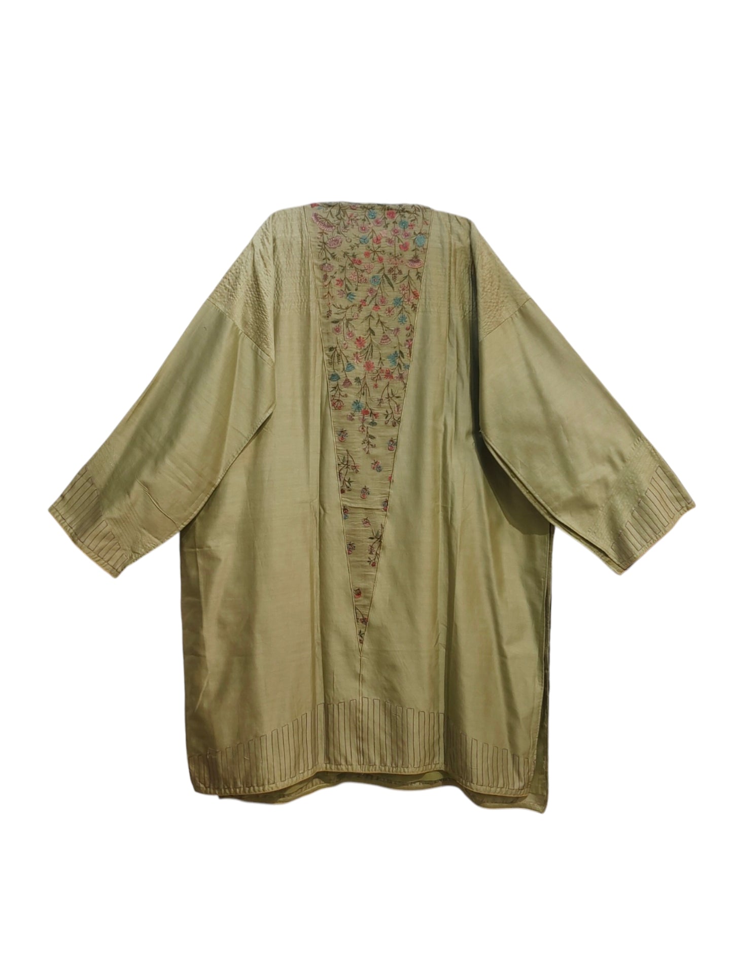 Semi Stitched Chanderi Formal Suitset