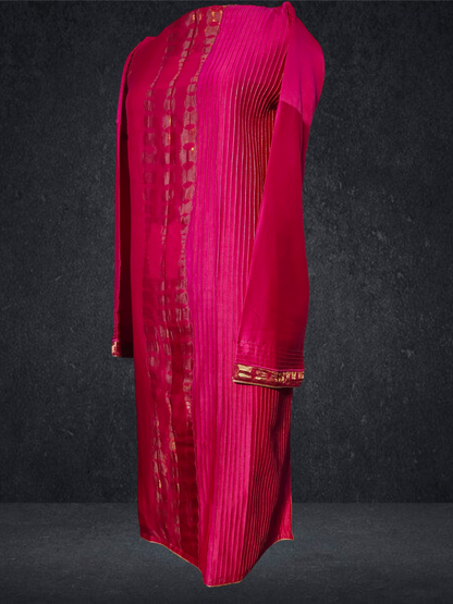 Semi Stitched Formal chanderi Kurta VISHAL KAPUR