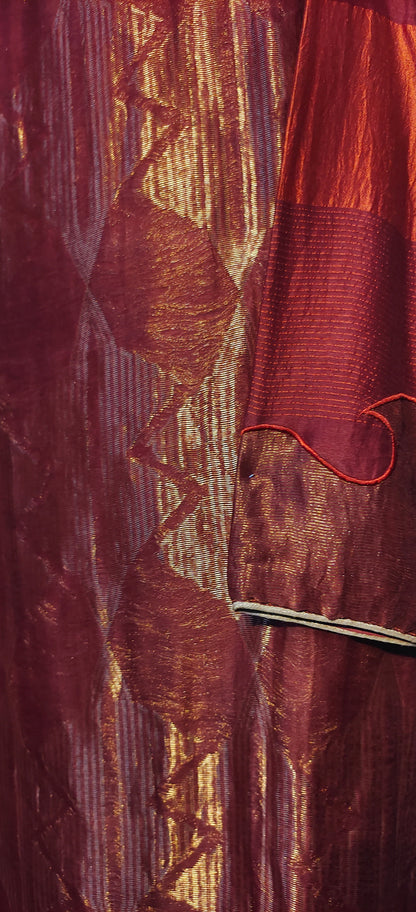 Semi Stitched Formal chanderi Kurta