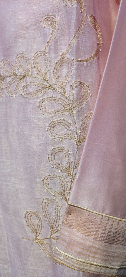 Semi Stitched silk linen kurta VISHAL KAPUR