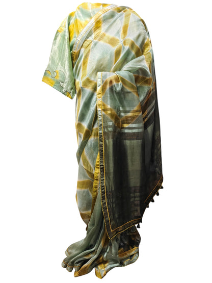 Formal Silk Shibori Saree
