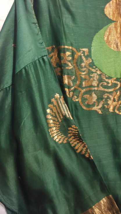Indowestern chanderi formal coordset