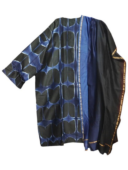 Semi Stitched Chanderi Casual Suitset