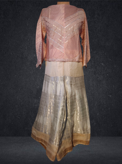 Stitched Chanderi Long Dress