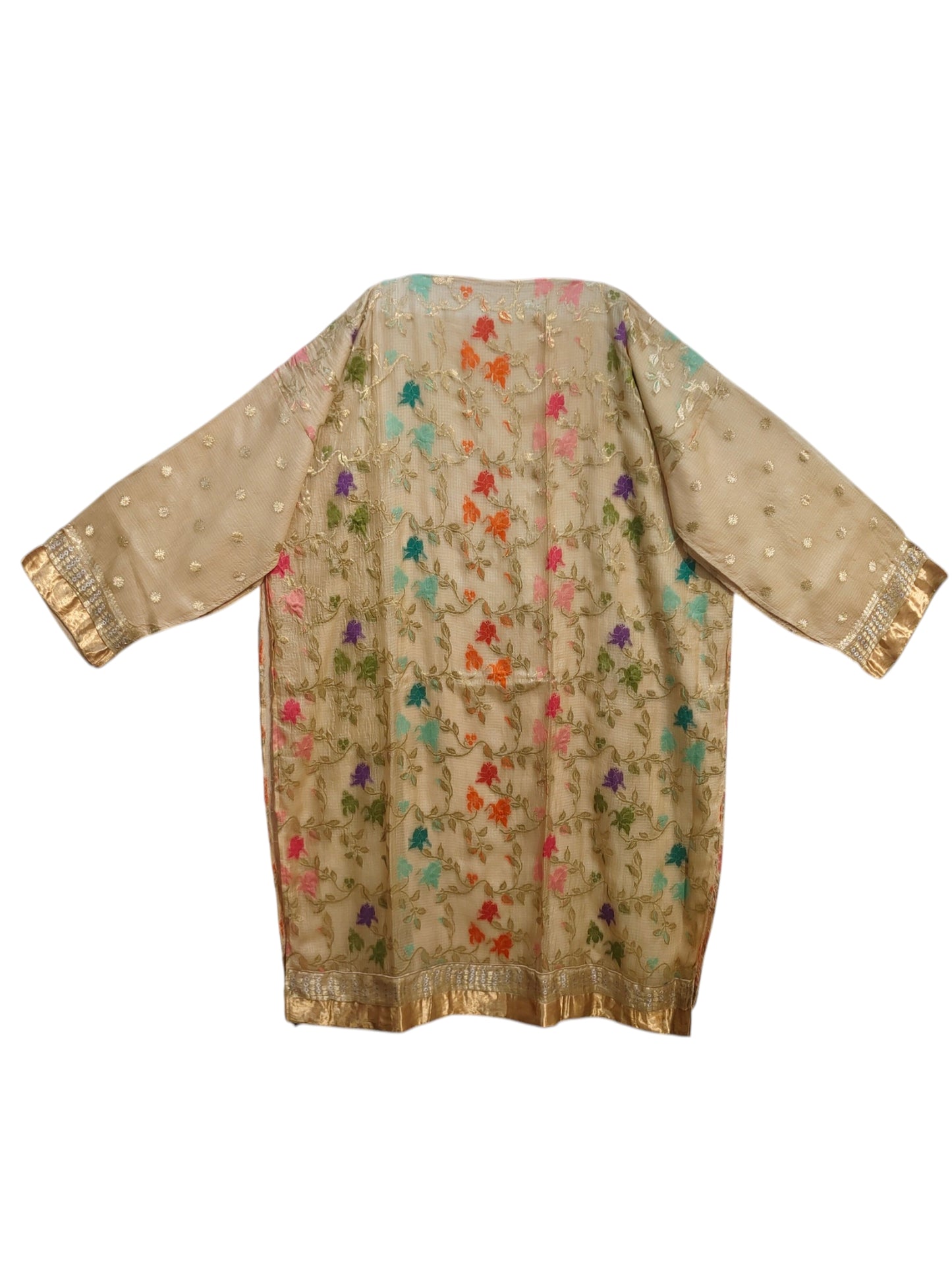 Semi Stitched Chanderi Formal Suitset