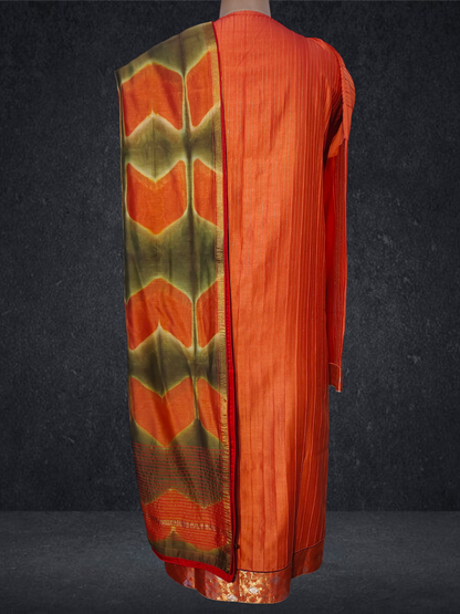 Semi Stitched Formal chanderi Suitset VISHAL KAPUR
