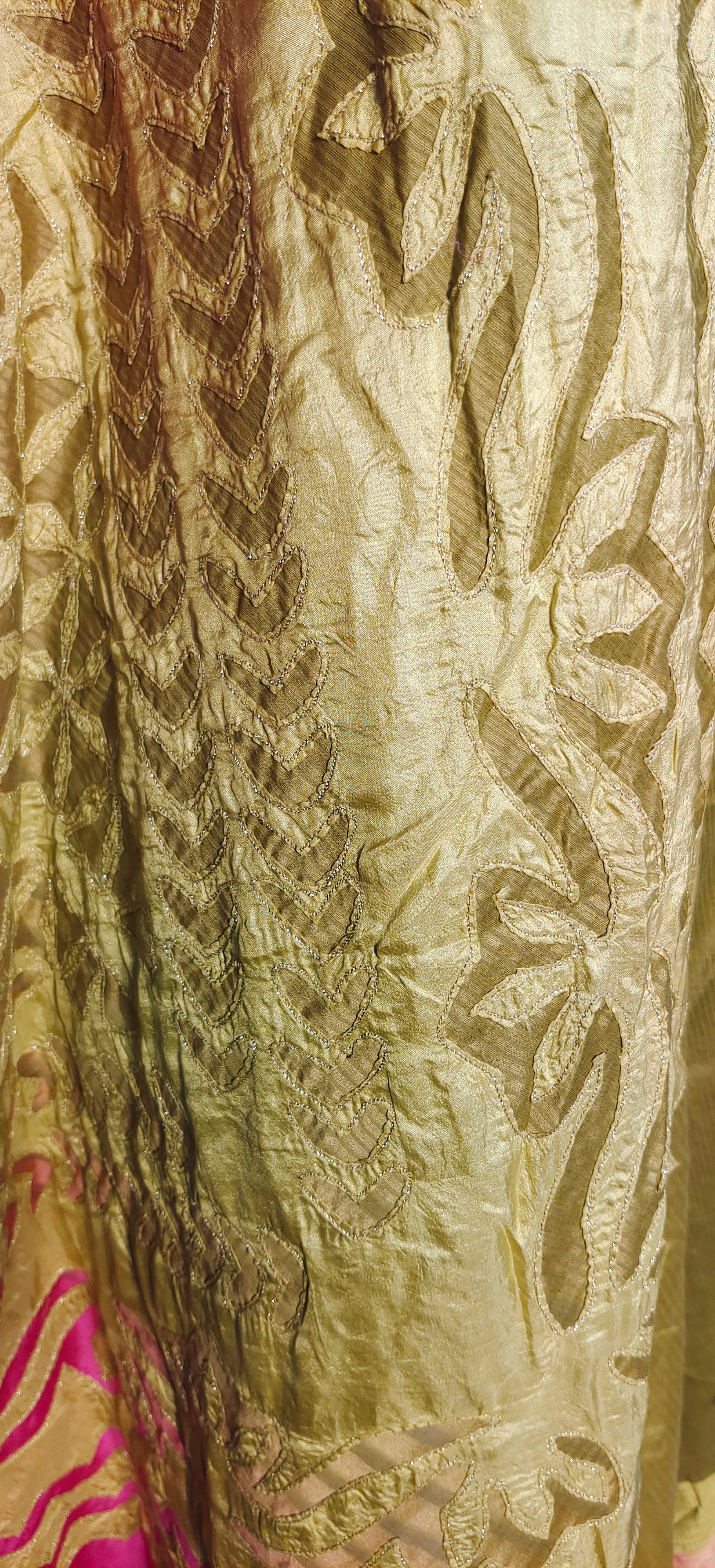 Stitched applique Long Dress VISHAL KAPUR STUDIO