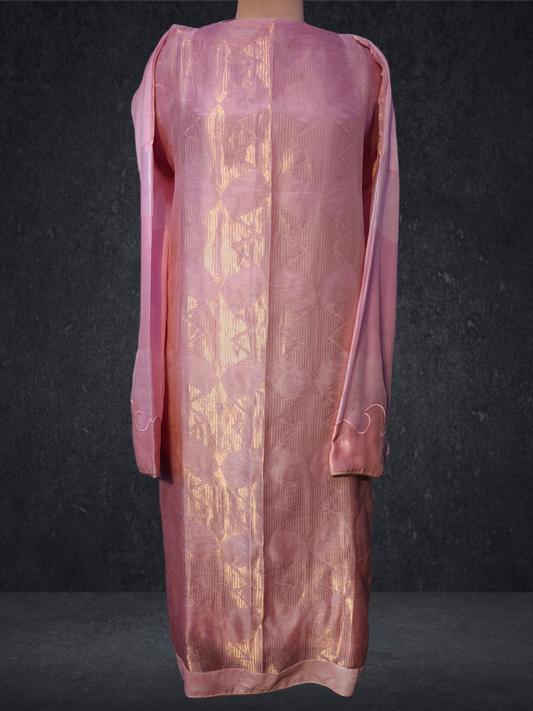 Semi Stitched Chanderi kurta