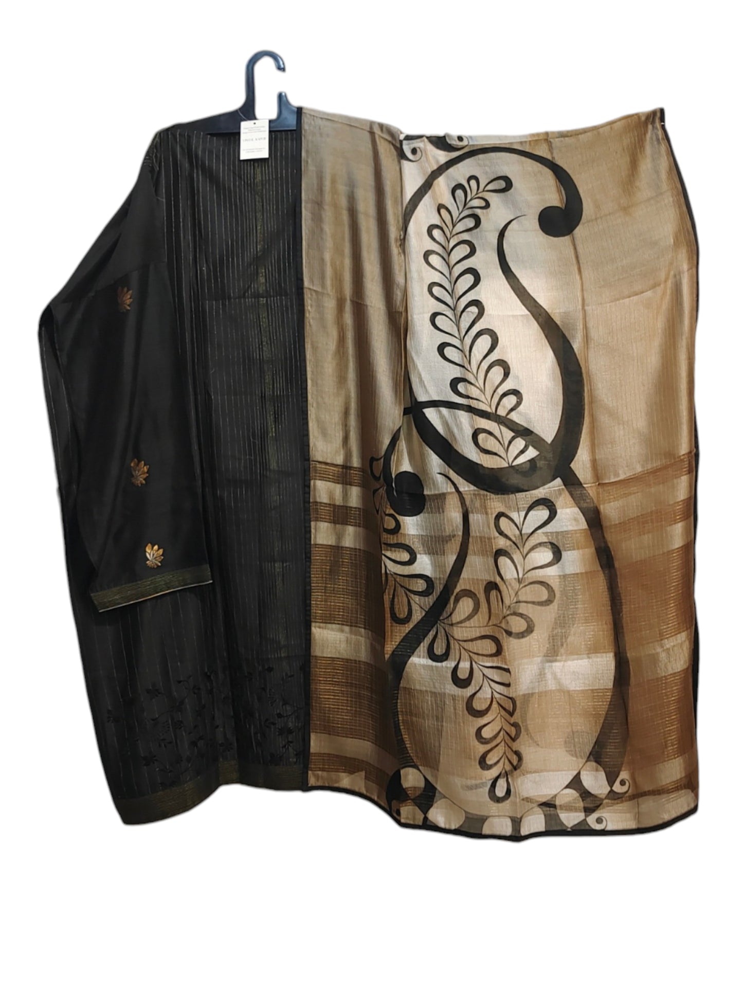 Semi Stitched Chanderi Formal Suitset
