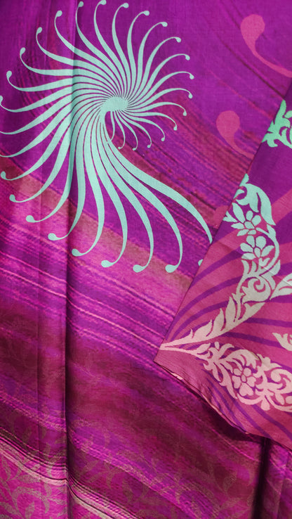 Semi Stitched Chanderi Casual Suitset