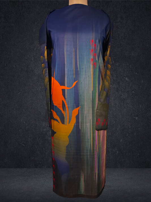 Semi Stitched Cotton Kurta