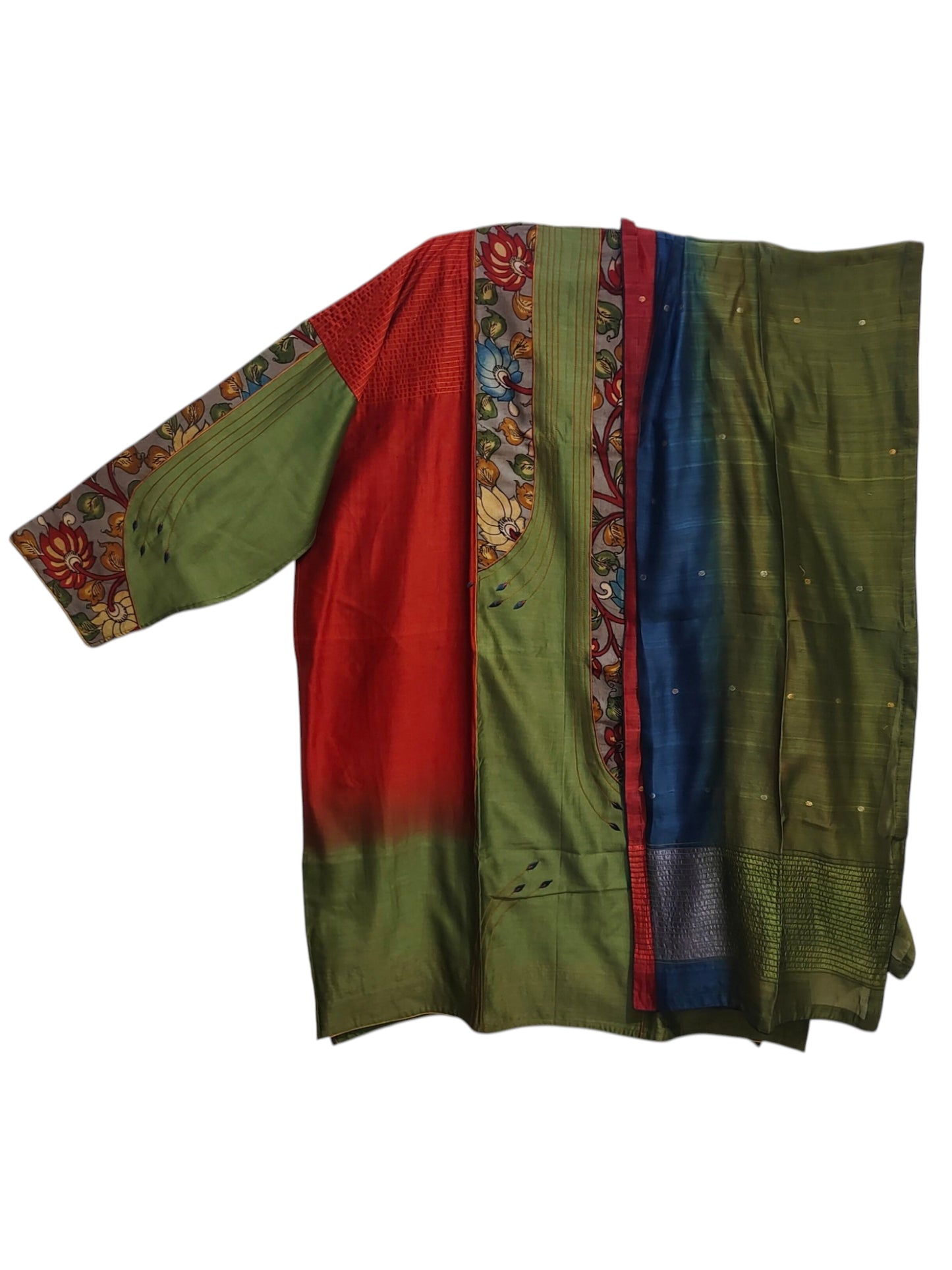 Semi Stitched Chanderi Formal Suitset