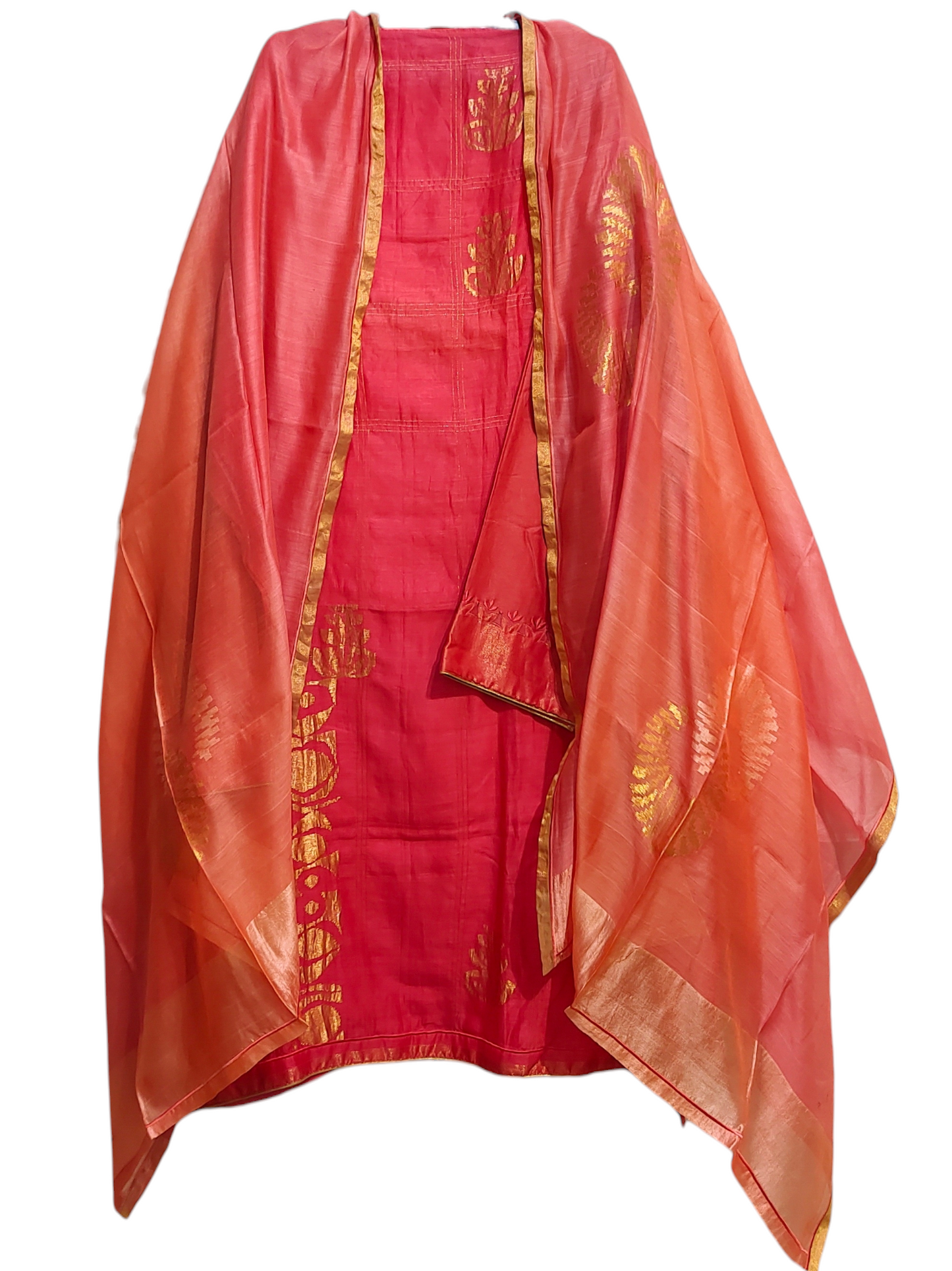 Semi Stitched Formal Chanderi Suitset