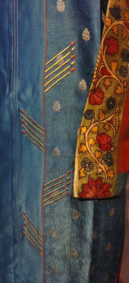 Semi Stitched Chanderi kurta VISHAL KAPUR