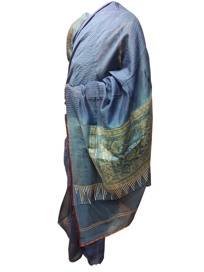 Chanderi Silk Ajrakh Saree