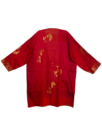 Semi Stitched Chanderi Formal Suitset