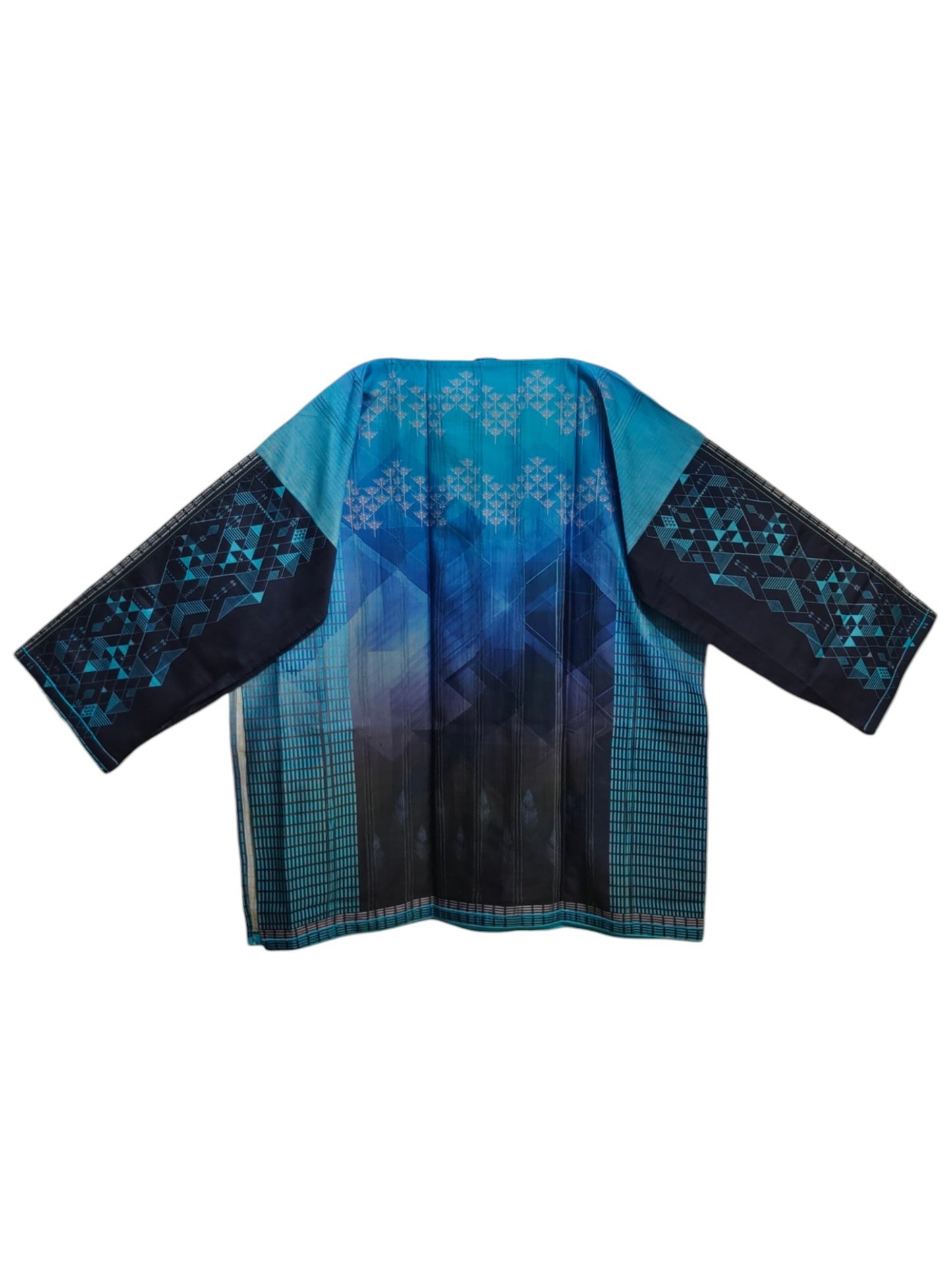 Semi Stitched printed chanderi Tunic