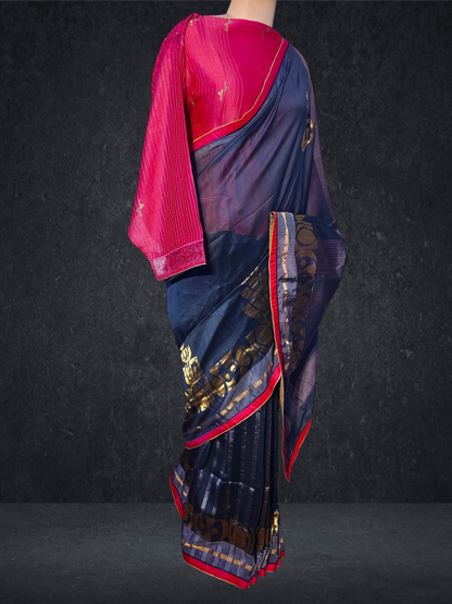 Formal Chanderi Zari Woven Saree