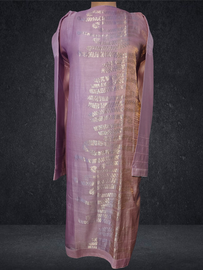 Semi Stitched Formal chanderi Kurta