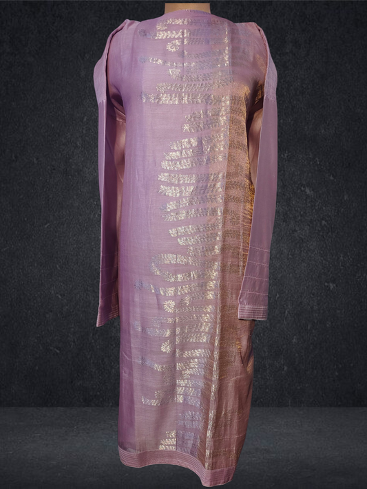 Semi Stitched Formal chanderi Kurta
