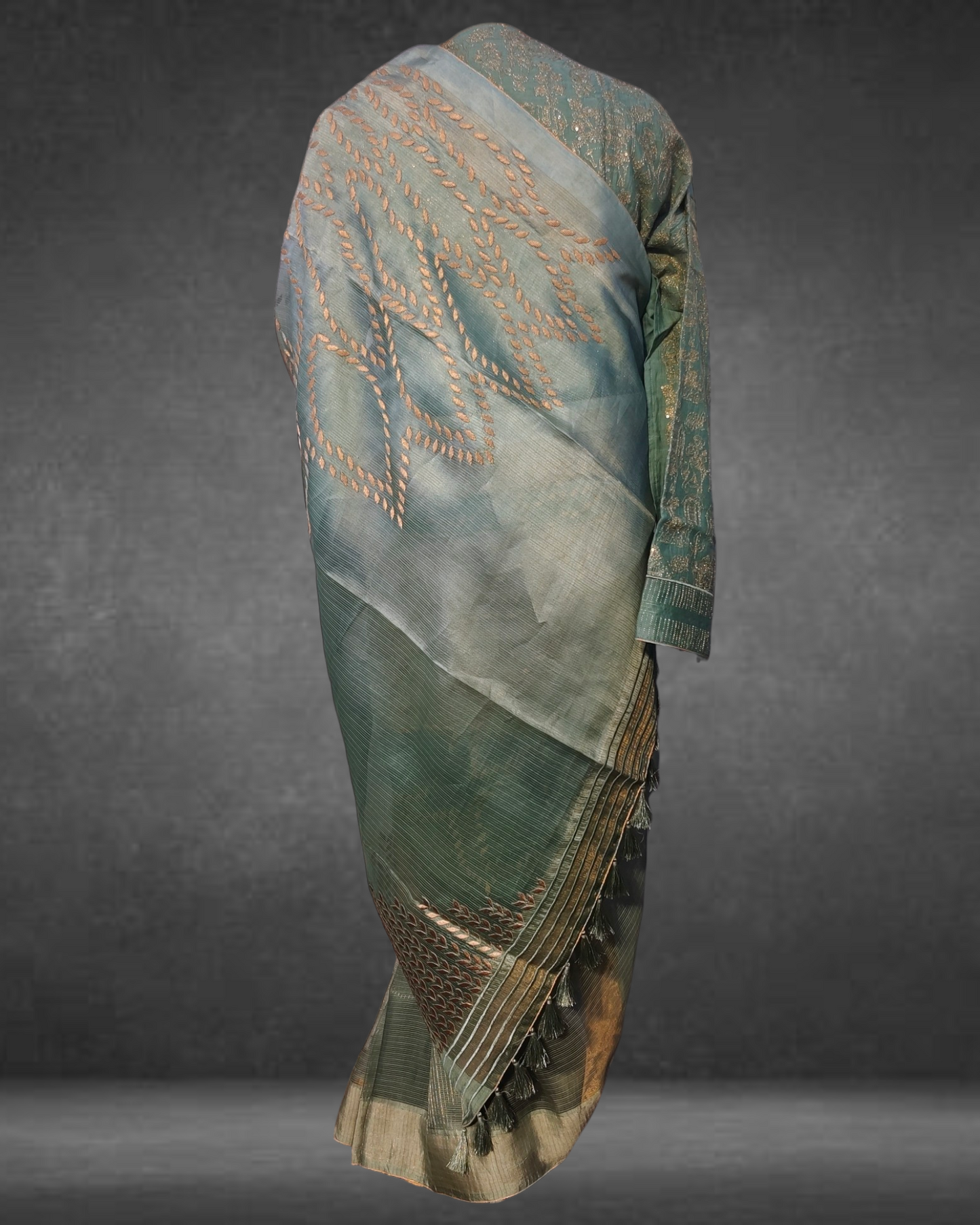 Formal Silk Katab Applique Saree(VKSR05MAY08) VISHAL KAPUR STUDIO