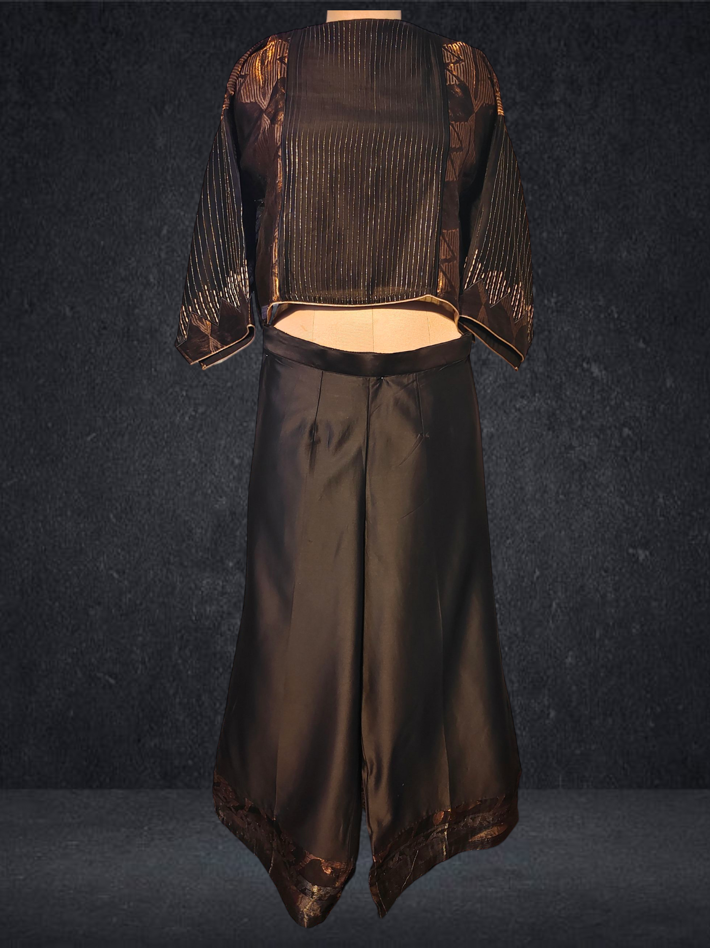 Stitched Chanderi Long Dress