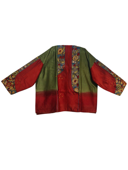 Semi Stitched Chanderi Kalamkari Short Tunic