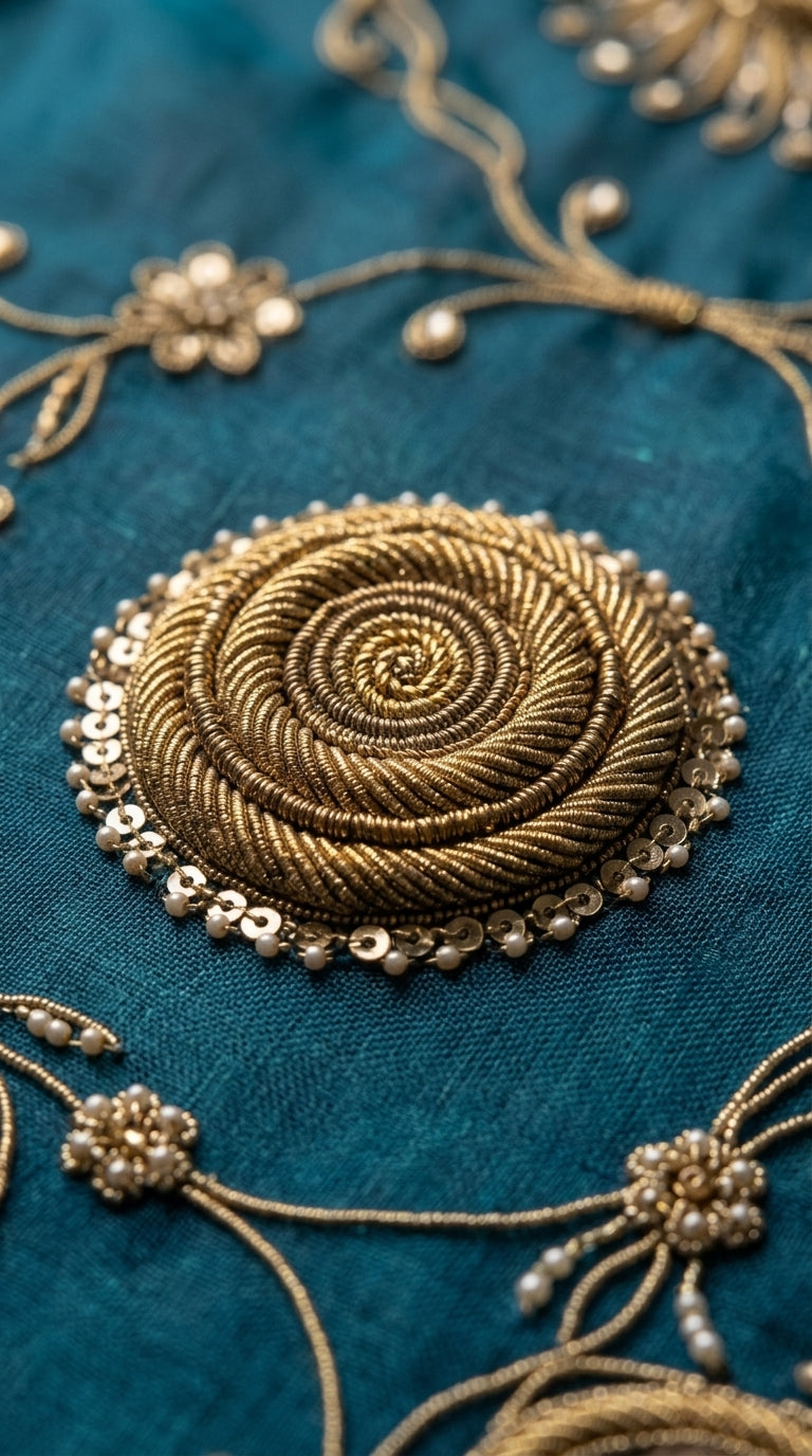 Customised Chanderi Embroidered set