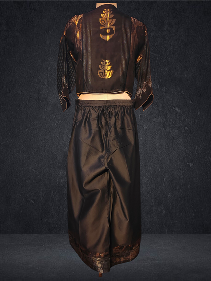 Stitched Chanderi Long Dress