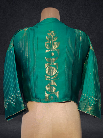 Semistitched Chanderi Ɓlouse