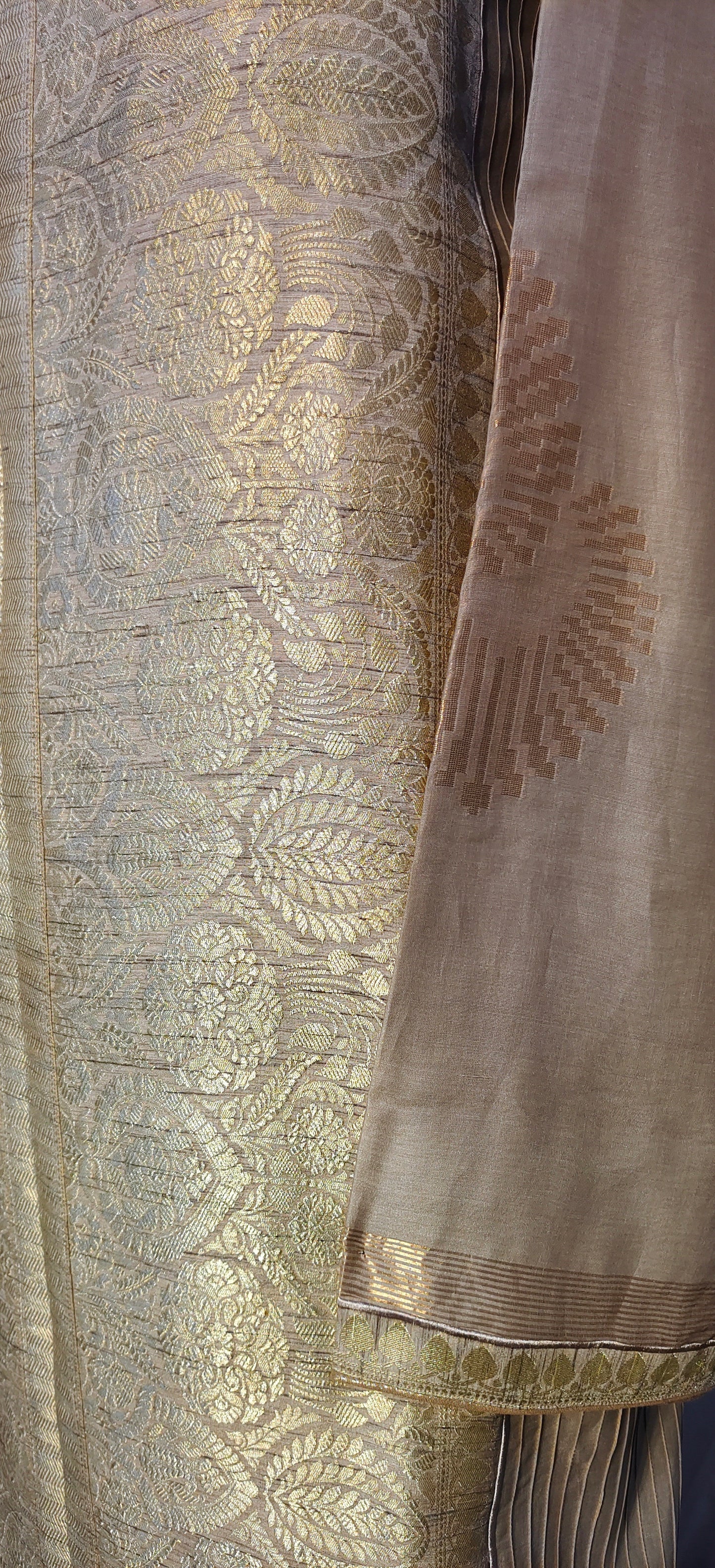 Semi Stitched Chanderi kurta VISHAL KAPUR