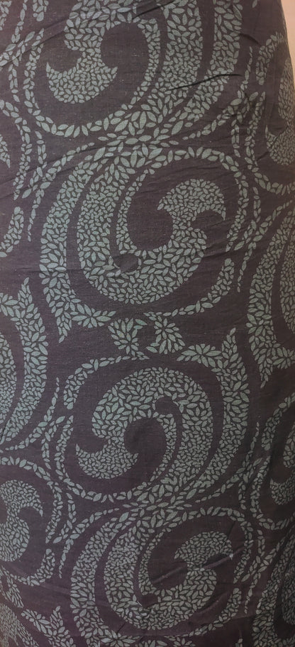 Discharge printed pure cotton Indigo fabric