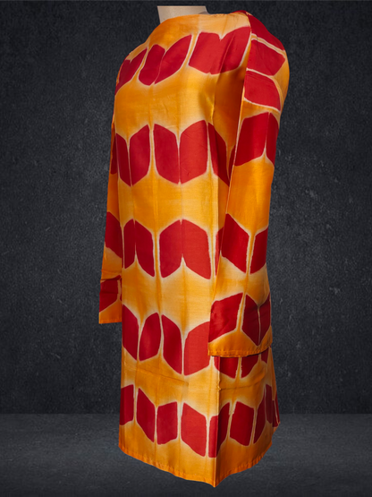 Semi Stitched Chanderi Kurta VISHAL KAPUR