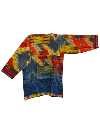 Semistitched Chanderi Digital Printed Tunic