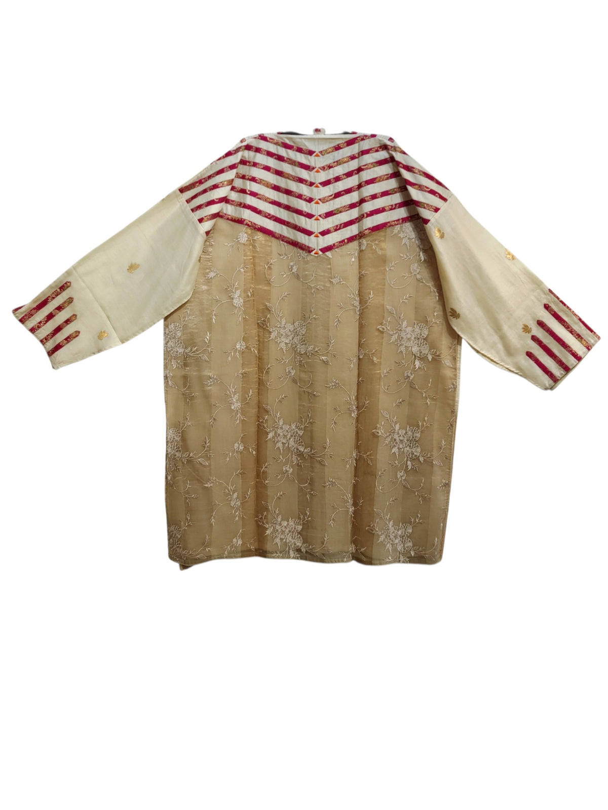 Semi Stitched Chanderi Formal Suitset